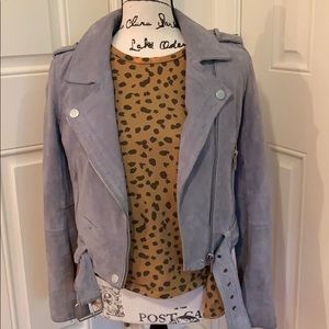 Blank NYC Suede Bomber Jacket